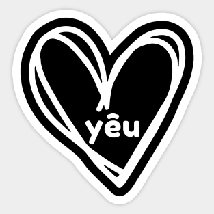 Yeu, Love, Valentine's Day, Vietnamese Sticker